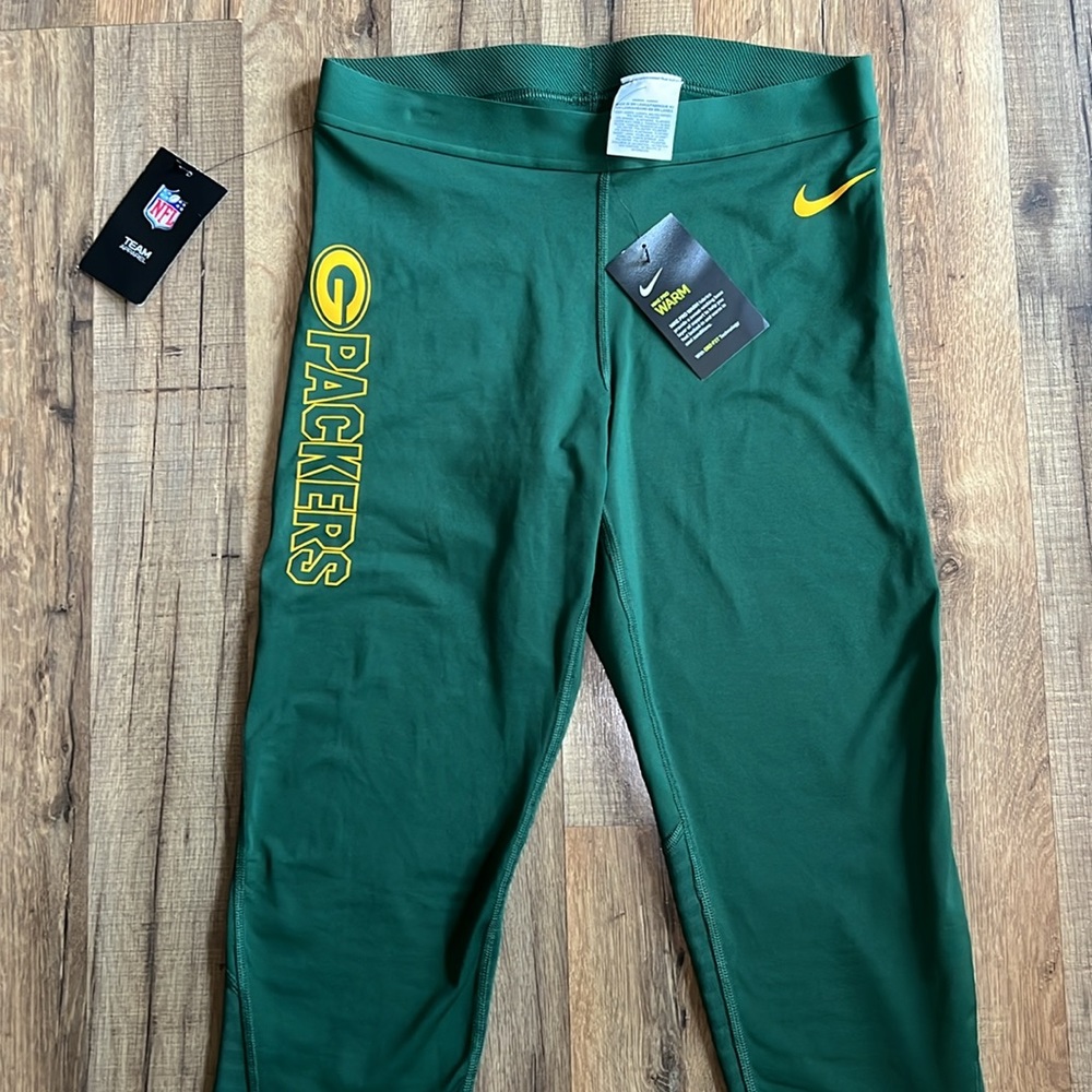 Nike Pro Warm Green Bay Packers yoga pants - Picture 2 of 6